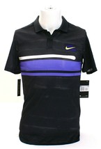 Nike New York NY Court Black Slim Fit Short Sleeve Tennis Polo Shirt Men&#39;s - £63.94 GBP