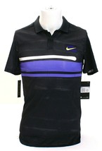 Nike New York NY Court Black Slim Fit Short Sleeve Tennis Polo Shirt Men&#39;s - £59.82 GBP