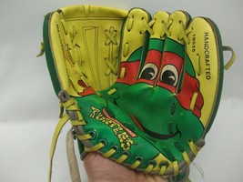 VTG TMNT Ninja Turtles Rafael Remco 18535 Green Yellow RHT Kids Baseball Glove - £18.74 GBP