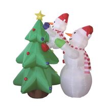 Celebrations Snowman with Tree 6 ft. Inflatable - $157.35 CAD