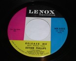 Esther Phillips Release Me Don&#39;t Feel Rained On 45 Rpm Record Lenox Labe... - £32.06 GBP