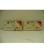 2 Vintage New Jersey Transit Ticket Books 1980s One Has 20 and the Other... - $25.49
