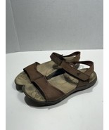 Merrell Dark Earth Brown Strappy Sandal Hibiscus Leather Women’s Size 7 ... - £22.44 GBP