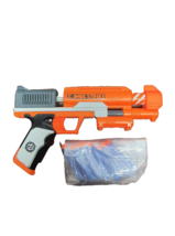 Nerf Zombie Strike Clear Shot Pistol Blaster Orange + Darts - £15.71 GBP