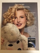 1989 Epic Waves Adaptable Perm Vintage Print Ad Advertisement  pa30 - $8.90