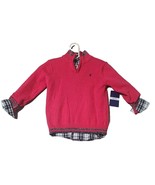 NEW Izod Boy&#39;s 2-Piece Holiday Button Up &amp; 1/4 Sweater Set Size Small (6... - $18.00