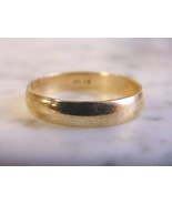 Vintage Estate 14K Yellow Gold Band Wedding Ring 4.9g E4010 - €373,99 EUR