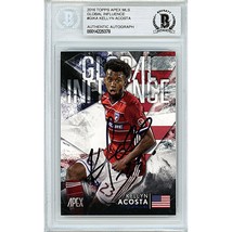 Kellyn Acosta Team USA Signed 2016 Topps MLS Apex Soccer BGS On-Card Aut... - $78.38