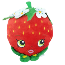 Shopkins STRAWBERRY KISS Cuddle Pillow Plush 10&quot; Fiesta Stuffed Animal Fruit Toy - £15.77 GBP