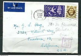 Great Britain 1946 Cover to USA 11488 - $9.90