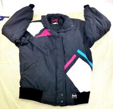 VTG Subili Retro Color Block Puffer Winter Jacket Windbreaker Size 12 - $33.28 CAD