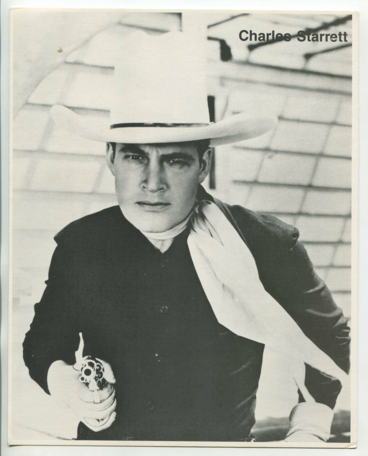 Primary image for Charles Starrett 8"x10" Black and White Fan Card FN