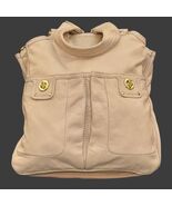 Marc by Marc Jacobs Classic Q Slouchy Satchel Shoulder Tote – Beige Pebb... - $717.54 MXN
