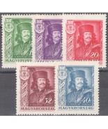 ZAYIX 1935 Hungary 487-491 MH Prince of Transylvania - Royalty Rakoczi T... - £14.22 GBP