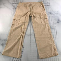 Lucky Brand Cargo Pants Womens 10 30 Beige Side Pockets Bootcut Regular ... - $26.72
