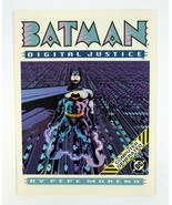 Batman Digital Justice Bi-Fold Promo DC Comics Pepe Moreno Magazine 1989 - $4.36 CAD