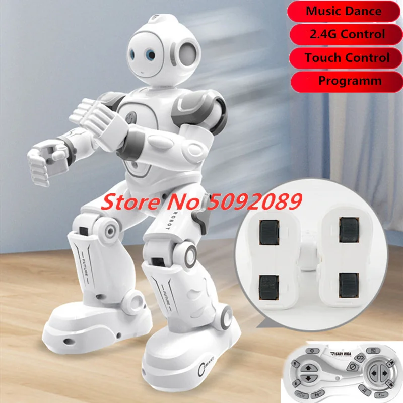2.4G Remote Control Intelligent Smart RC Robot Programm Electric Robot Gesture - £45.61 GBP