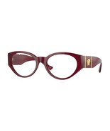 Versace VE3345 5430 Bordeaux Transparent 54mm Eyeglasses New Authentic - $166.59