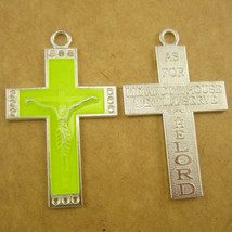 100pcs 1.8 Inch Silver Plating Luminous Crucifix Glow In the Dark Cross ... - £26.14 GBP