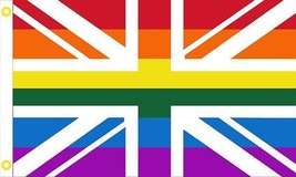 Rainbow United Kingdom UK British Flag - 3x5 Ft - £16.23 GBP