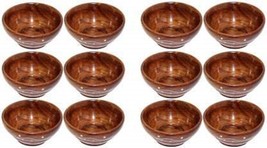Handgefertigtes Suppenschalen-Set aus Holz, 12-teilig, dekorative... - $32.29
