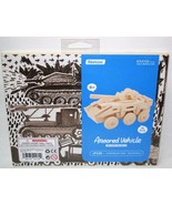 ROBOTIME Rowood Series Armored Vehicle 3-D Wood Model 59 PCS JP236 New - $165.10 MXN