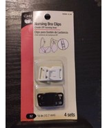 Dritz Nursing Bra Clips  4 sets per pkg-2 Black 2 White  3/8” &amp; 1/2” ava... - $129.81 MXN