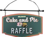Delicious Cake and Pie Raffle Tin Sign by Seasons of Cannon Falls NWT - £10.43 GBP