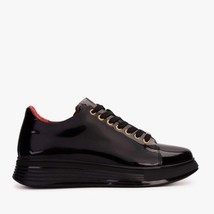The Peklin Patent Black Leather Men Sneaker image 8