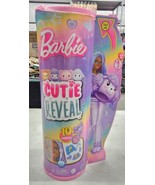 Barbie Cutie Reveal Doll with Purple Hair &amp; Poodle Costume, 10 Suprises - £14.78 GBP