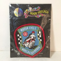 New Motorcycle World Champion Patch Self Adhesive Moon Patches Patch Bad... - £6.30 GBP