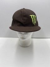 Monster Fox Racing Black Flatbill Motocross Adult Mens Hat Cap Fitted Si... - $19.79