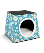 Mondxflaur Daisy Blue Cat Beds for Indoor Cats Cave Bed 3 in 1 Pet House - £26.43 GBP