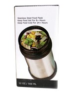 Stainless Steel Food Flask Lunch Bento Box  12 Ounce Portion - £9.23 GBP
