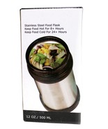 Stainless Steel Food Flask Lunch Bento Box  12 Ounce Portion - £8.78 GBP