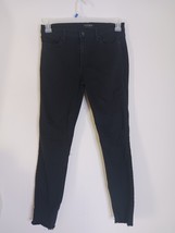 Black Orchard NOAH Ankle Fray Black Denim Jeans Women&#39;s Size 28x26 - $276.77 MXN