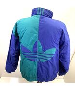 Vintage 80s Adidas Trefoil Ski Jacket Mens Large Green Blue Retro Sports... - €64,91 EUR