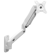 VIVO Height Adjustable Pneumatic Extended Arm Single Monitor Wall Mount, Full Mo - £55.77 GBP