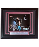 Seth Rollins Signed Framed 8x10 WWE Black Jacket Photo Fanatics - £152.59 GBP