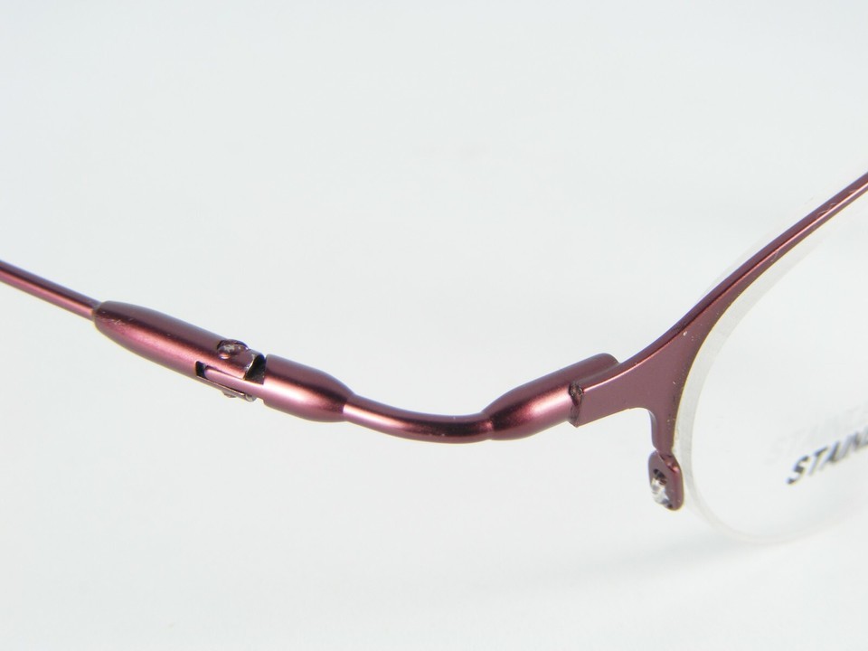 ST. MORITZ CYBER 805 WINE MATT EYEGLASSES GLASSES METAL FRAME 44-19-140mm "READ" Item image 4