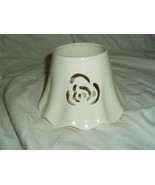 Home Interiors &amp; Gifts Pleated Pierced Rose Candle Shade Homco - $10.00