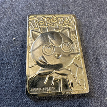 Pokemon Jigglypuff Trading Card Bar 23K Gold Plated 1999 Burger King Nintendo. - $9.90