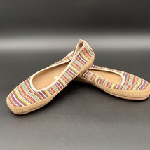 Womens A2 by Aerosoles Stitch N Turn Rock Solid Size 7.5M Striped Flats Shoes - £19.09 GBP