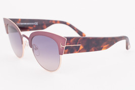 Tom Ford Alexandra Pink Havana / Gray Gradient Sunglasses TF607-74B ALEXANDRA-02 - £151.11 GBP