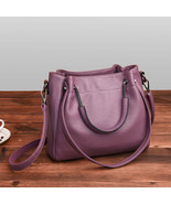 Bags Handbags Korean Fashion Women&#39;s Bags Soft Leather Retro Bucket Bag ... - £37.09 GBP