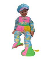 Vintage African American Suzy Stretch 2 Faced Doll Large Doll 48&quot; 1990&#39;s - £75.17 GBP