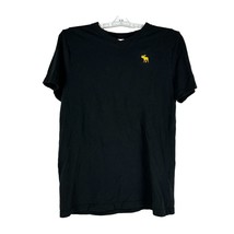 Abercrombie Kids Boys V-Neck Short Sleeved T-Shirt Size 15/16 Black - £10.97 GBP