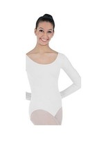 Body Wrappers BWP226 White Women&#39;s XLarge (14) Long Sleeve Ballet Cut Leotard - £18.07 GBP