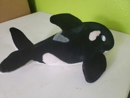 Sea World Shamu Orca Killer Whale Plush Toy Stuffed Animal Toy 14&quot; Vinta... - $43.80