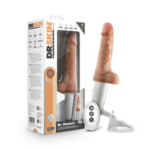 Dr. Skin Silicone Dr. Hammer 7&quot; Thrusting Dildo With Handle Beige - $123.65